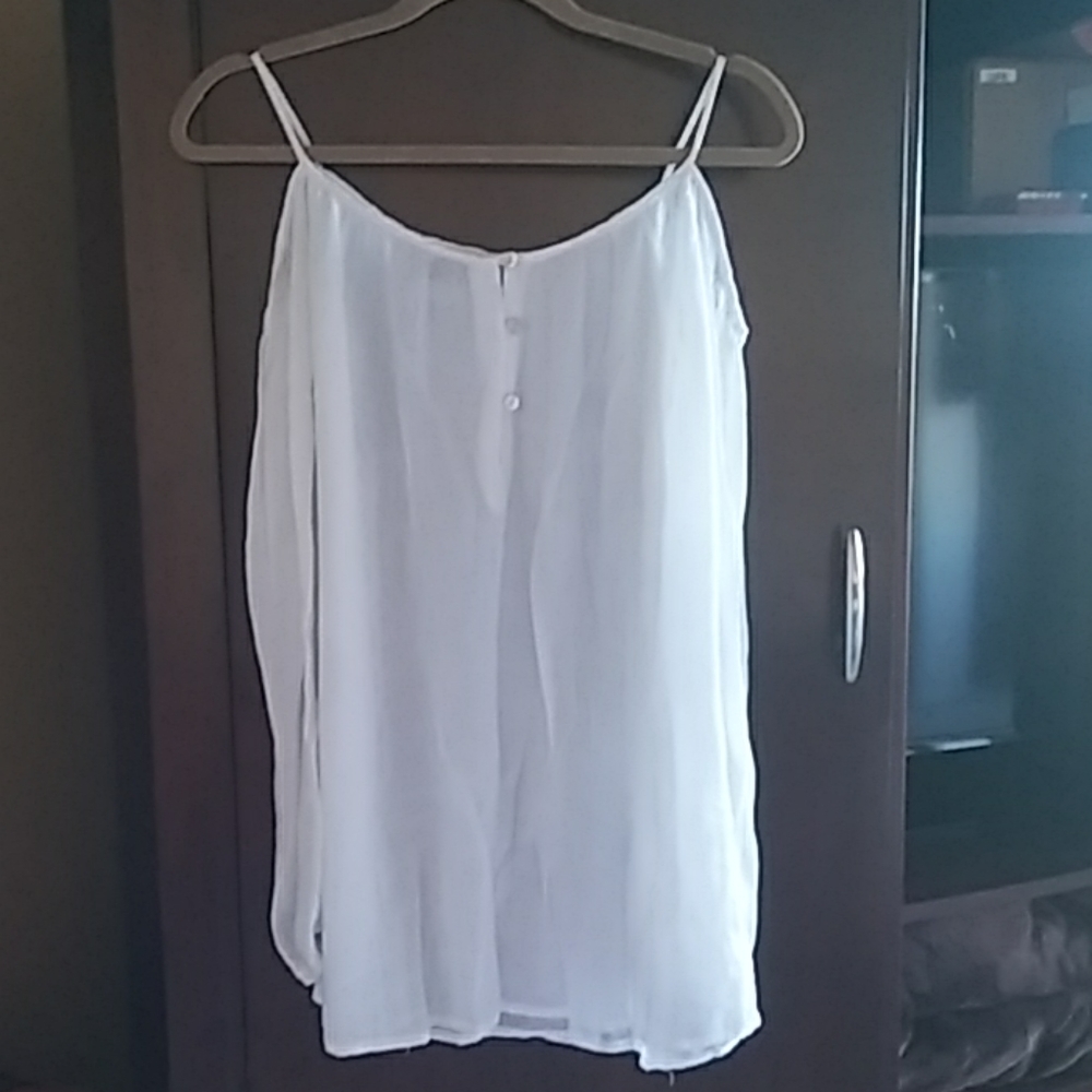 Dots White Blouse